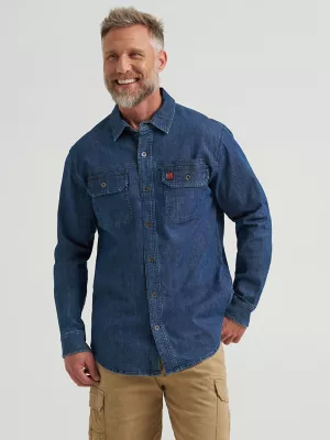 Wrangler® RIGGS Workwear® Ground Cloth Work Shirt in Medium Stone