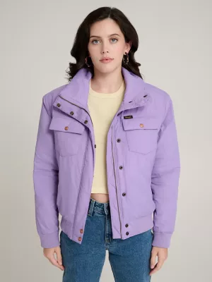 Wrangler x Stranger Things Erica Jacket in Violet Voltage