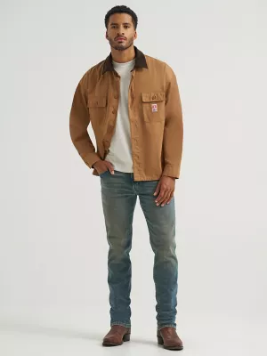 Men's Casey Jones Canvas Overshirt in Toasted Coconut
