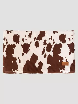 Reversible Cow Print Crate Mat:Brown/White:XL