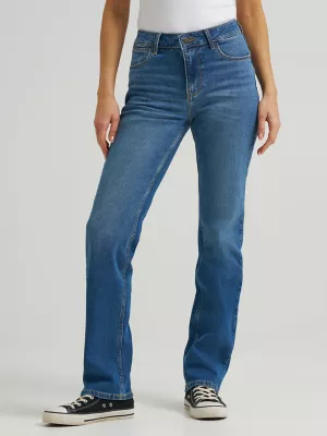 Women's Wrangler® High Rise True Straight Leg Jean in Ivy