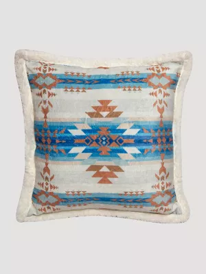 Wrangler Stack Rock Geometric Plush Throw Pillow:Sky:One Size