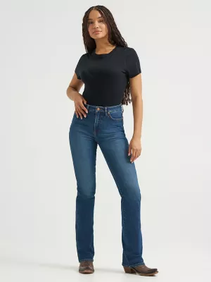Women's High Rise Bootcut Jean in Icon