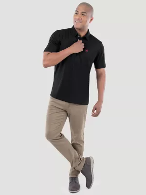 Men's RIGGS Workwear® Performance Pocket Polo in Black