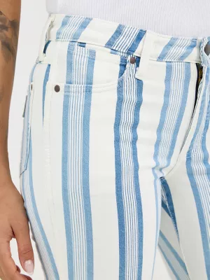 Women's Wrangler Retro® Striped Bailey High Rise Flare Jean in Gabby