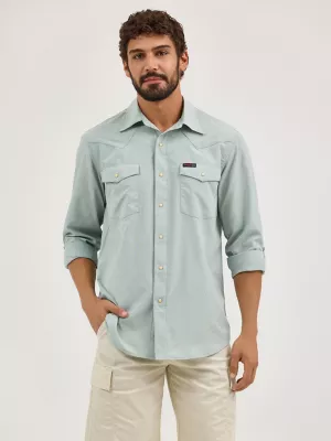 Wrangler ATG™ Men's Drover Utility Shirt in Iceberg Green