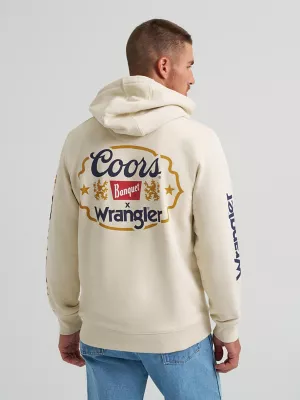 Wrangler x Coors Hoodie in Antique White