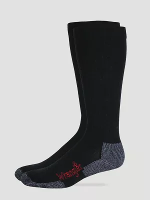 Mens Western Merino Wool Socks:Black:L