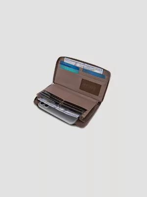 Southwest Print Wristlet:Coffee Brown:One Size