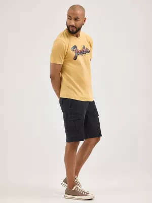 Men's Stretch Ripstop Cargo Short in Caviar