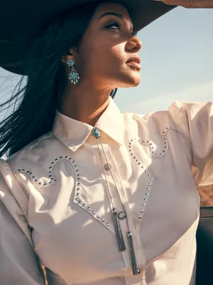 Wrangler x Kendra Scott Bolo Necklace:Turquoise Magnesite:One Size
