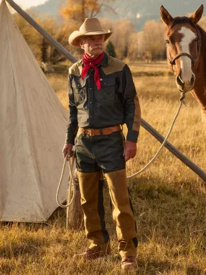 Filson x Wrangler Two-Tone Adventure Jean in Indigo/Tan