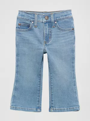 Little Girl's W Stitched Bootcut Jean in Kelsey