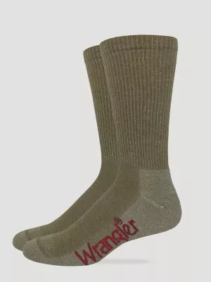 Mens Merino Wool Crew Socks:Beige:L