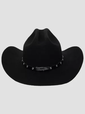 Girls Rhinestone Studded Cowboy Hat:Black:OneSize