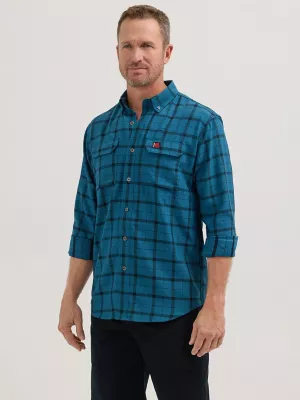 Wrangler® RIGGS Workwear® Technical Work Shirt in Blue Check