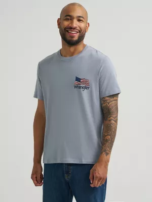 Men's American Dogs Graphic T-Shirt in Tradewinds