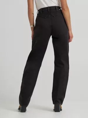 Women's Sleek Barrel Jean in Black Chocolate