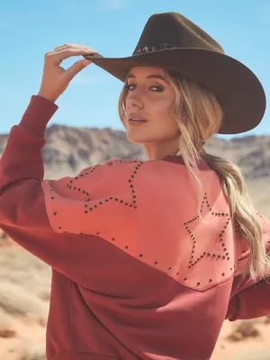 Wrg x LW Studded Star Crewneck Pullover:Western Star:XS