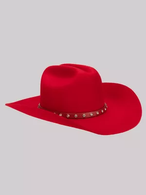 Womens Sparkle Band Cowboy Hat:Red:One Size