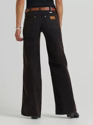 Women's Worldwide Mid Rise Wide Leg Jean in Mole