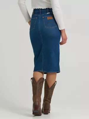 Women's Denim Pencil Skirt in Homestead Haze