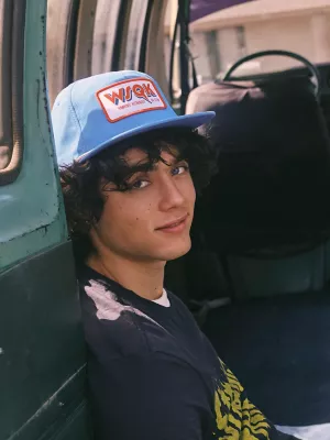 Stranger Things Squawk Cap:Blue:One Size