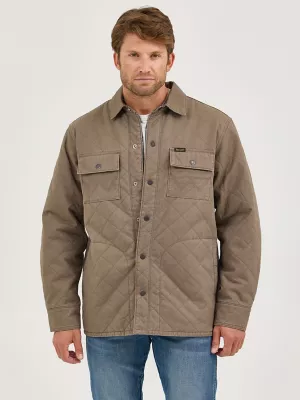 Men's Reversible Quilted Jacket in Chocolate Chip
