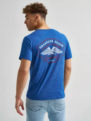 Men's Eagle Logo Graphic T-Shirt in Limoges