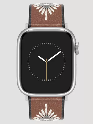 Embroidery Strap Universal Watchband:Brown:One Size: