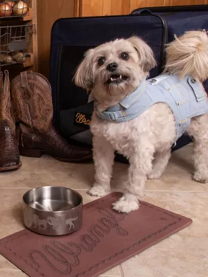 Padded Feeding Pet Mat:Brown:One Size