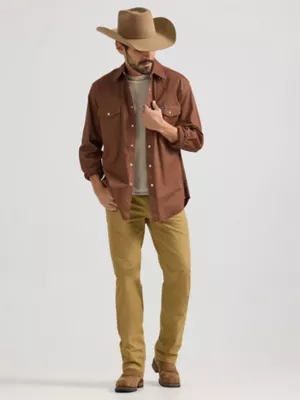 Premium Performance Tough Comfort Cowboy Cut® Slim Fit Canvas Jean in Kelp