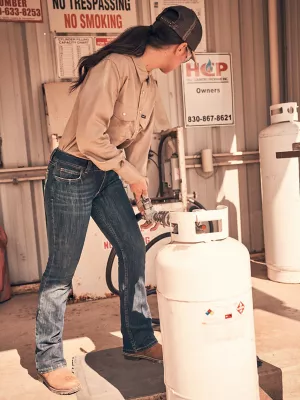 Women's Wrangler Retro® Flame Resistant Mae Bootcut Work Jean in Bakersville