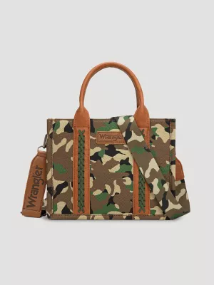 Camo Print Small Tote:Camo:One Size