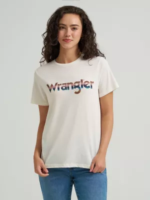 Womens Wrangler Kabel Logo Reg Fit Tee:Egret Heather:3XL