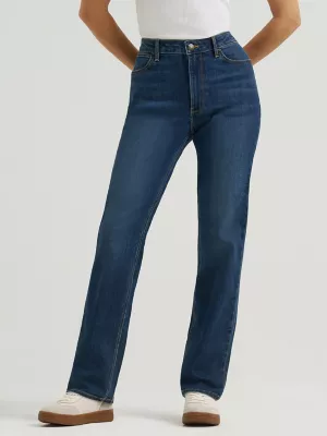 Women's Wrangler® High Rise True Straight Leg Jean in Ivy