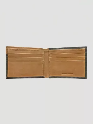Boot Stitch Bifold Wallet:Black/Tan:One Size