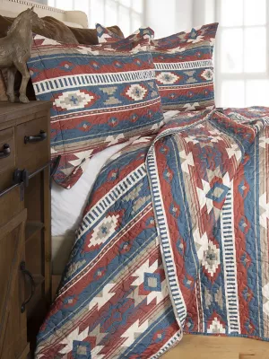 Wrangler Twin Quilted Bedding Set:Multi:Twin