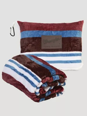 Wrangler Brushpopper Travel Blanket:Blue:One Size