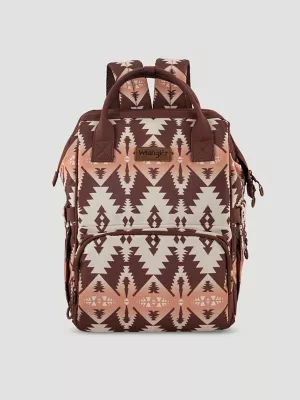 Southwestern Print Backpack:Turquoise:One Size