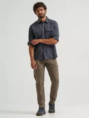 Men's Outdoor Stretch Solid Shirt in Woodland Grey