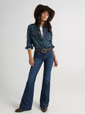 Women's Wrangler Bespoke High Rise Trouser Jean in Alexandra