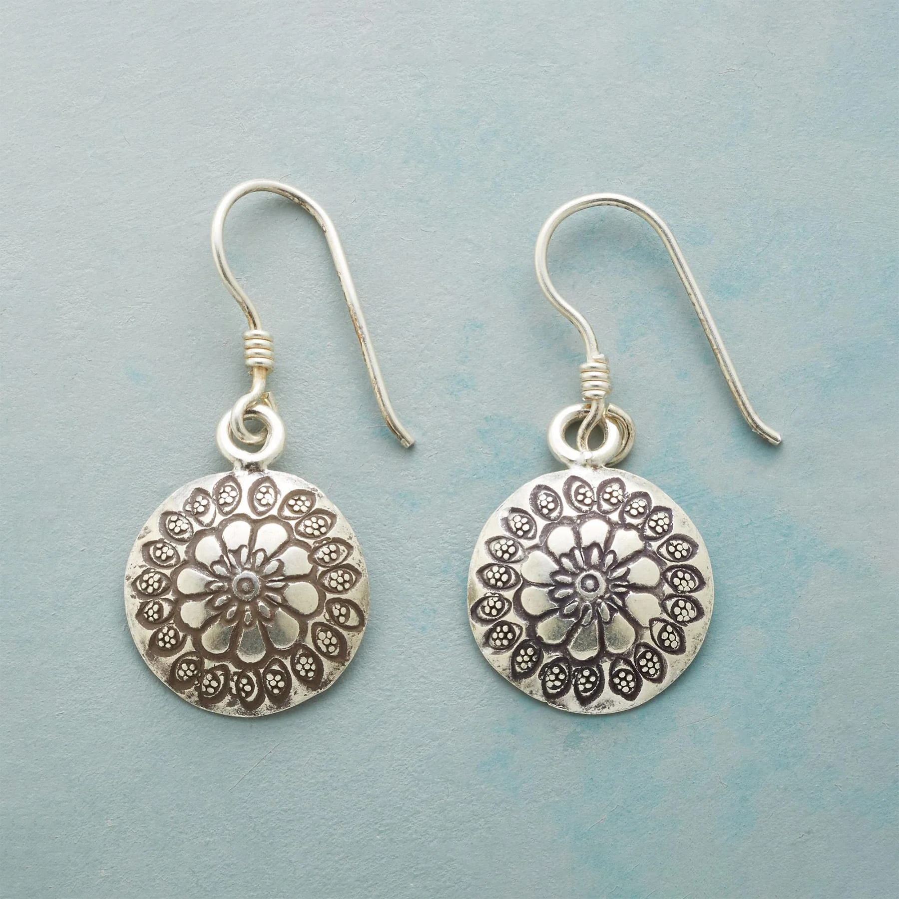 Flowers In The Round Earrings