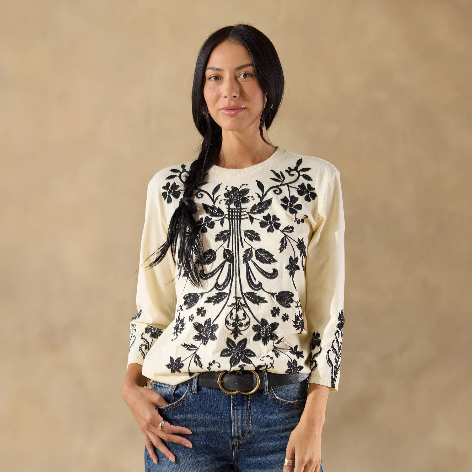 Talithia 3/4 Crewneck Tee