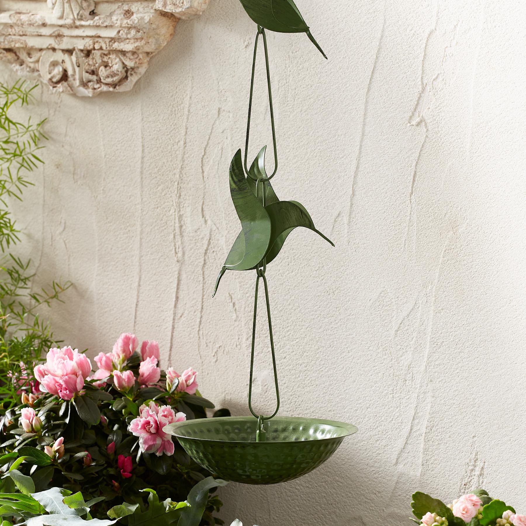 Happy Hummingbird Rain Chain 