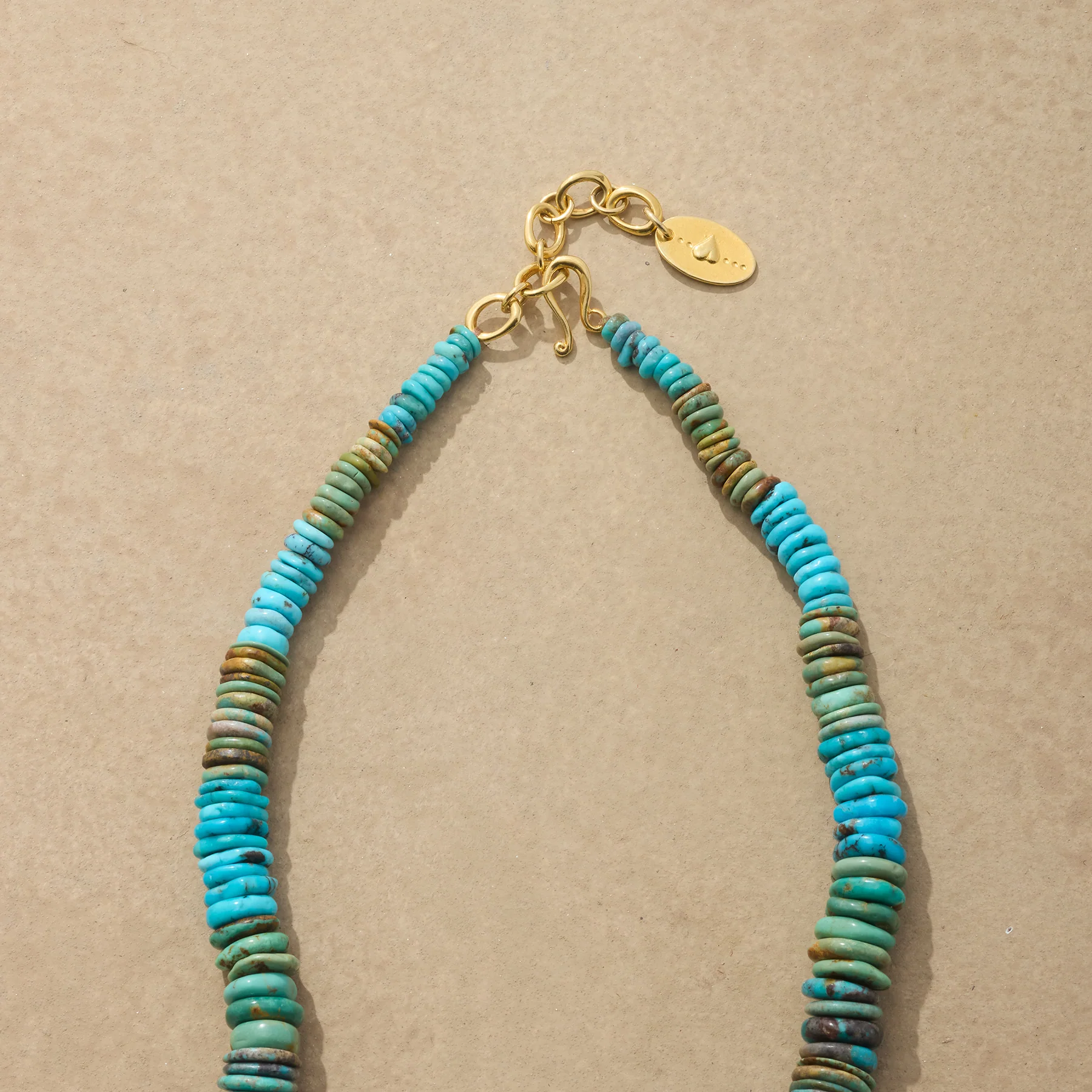 Turquoise Disk Necklace