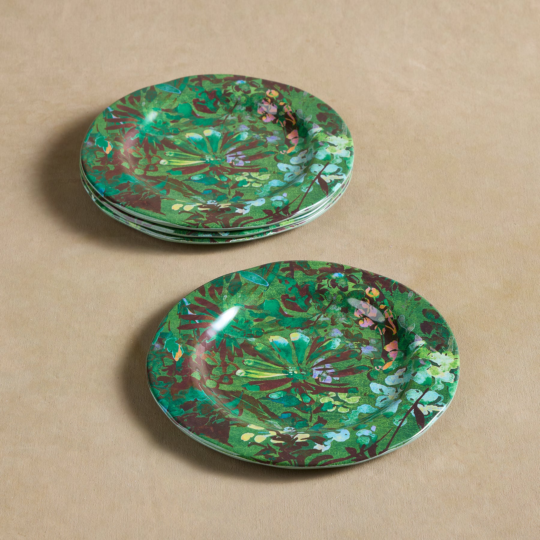 Azalea Melamine Salad Plate Set