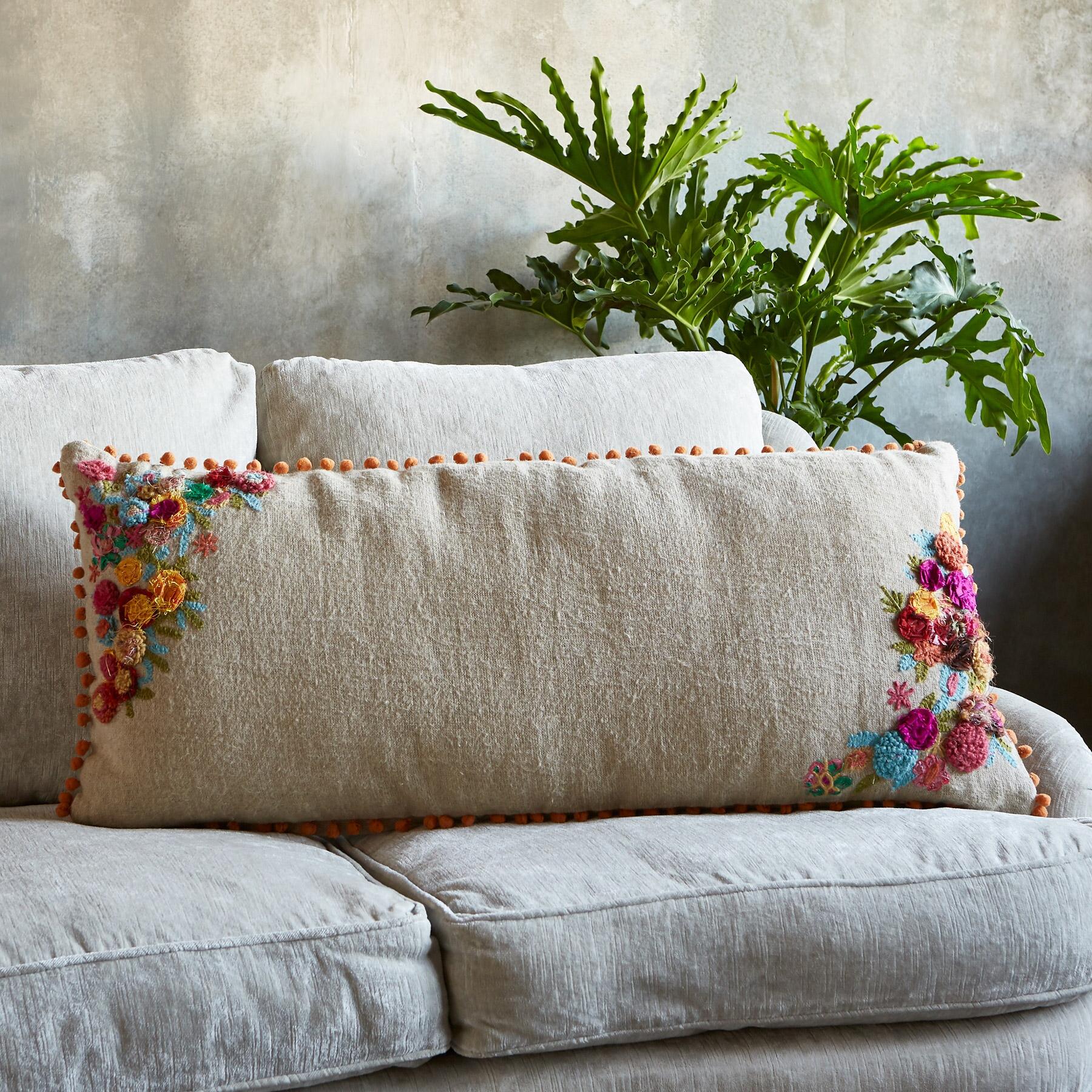 Wimberly Inspired Bloom Bolster Pillow