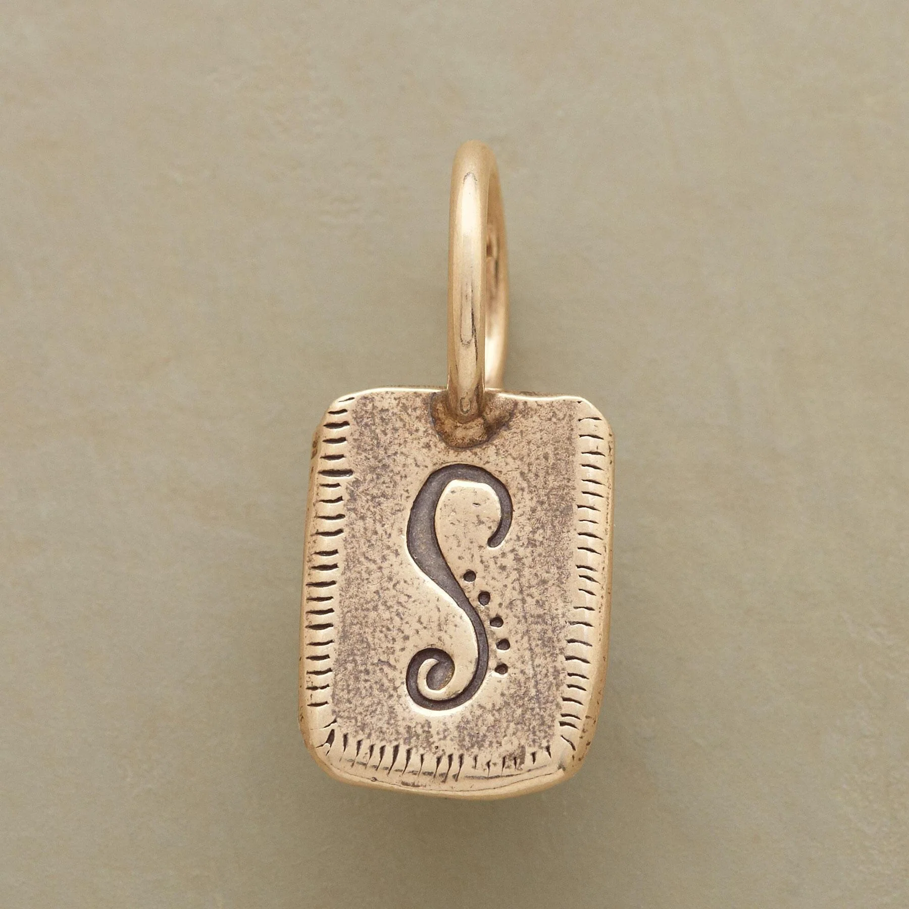 Personalized Initial Charm, Gold