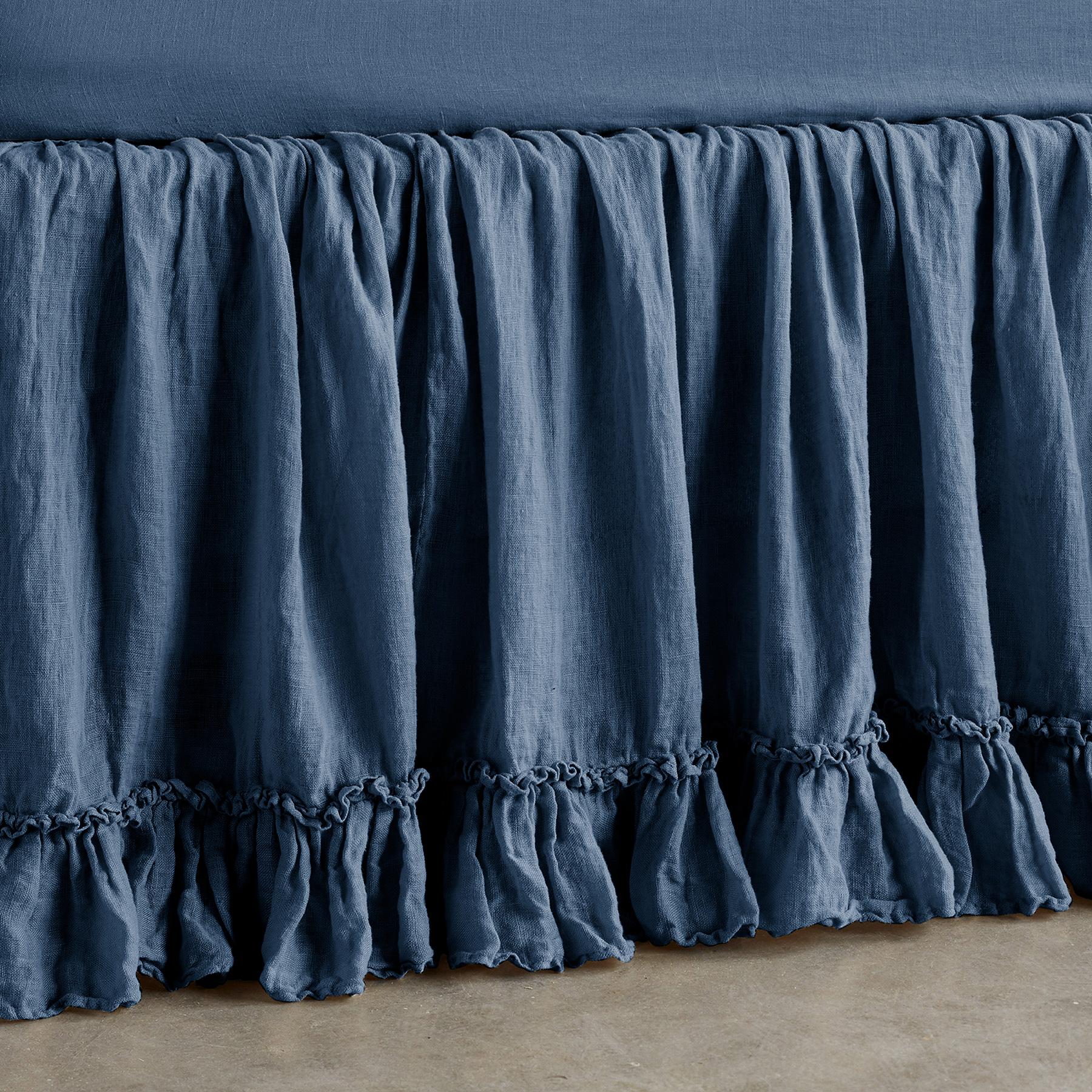 Gossamer Linen Ruffle Bedskirt